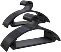 60 Pack Kids Hangers, Non-Slip & Sturdy Coat Hangers, Ultra-Thin Plastic Suit Hangers for 7-12 Years Old, Dry & Wet Dual-Use Multi-Scenario Storage, Holds Up to 11 LB, 14" W, Black, UAPY0960B