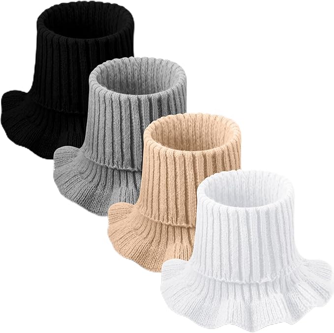 JenPen Winter Fake Turtleneck for Women Dickey Collar Knitted Detachable Half Top Mock High Turtleneck Neck Warm Faux Collar