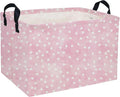 Rectangular Valentine's Day Baskets,Heart Basket,Pink Girls Basket Kids Storage Bin Love Room Decor for Home.(Dreamy Love)