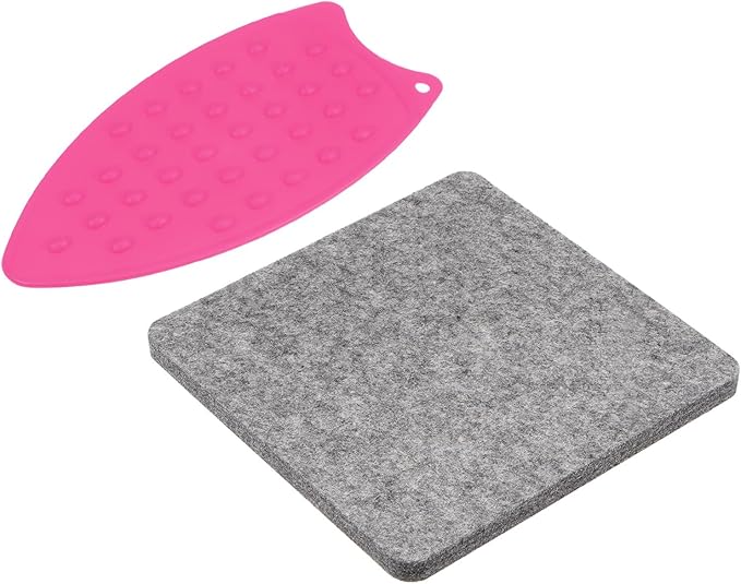 HARFINGTON Wool Pressing Mat 9" x 9" Wool Ironing Pad Sewing Notions for Crafts Quilter Quilting