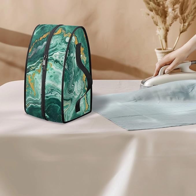 Marble Pattern Travel Irons Carrying Organizer Portable Storage Bag with Handle Printed Iron Tote Bag Compatible with Full-Size Iron with Smooth Zipper