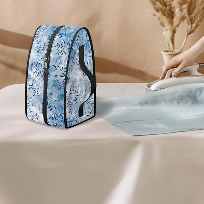 Tie Dye Branch Clothes Iron Storage Case Fits for Accessories Travel Irons Colorful Wear-resistant Iron Storage Cover with Zipper Handle