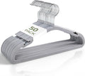 50 Pack Premium Kids Velvet Hangers, Lightweight Non-Slip Clothes Hangers with 360° Swivel Hook, Ultra Slim, Space-Saving, Strong & Durable for Children Aged 0-6 Years