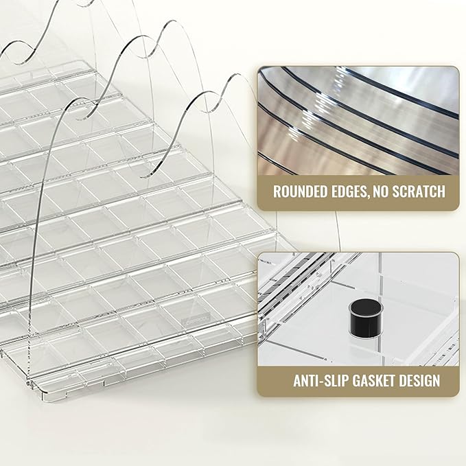 Purse Organizer for Closet, 10 Panels Adjustable Shelf Dividers for Closet Storage and Organization Clear Purse Handbag Clothes Closet Organizers and Storage for Bedroom, Kitchen, Cabinets, Bathroom