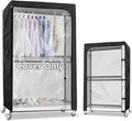 Garment Rack Cover,Storage Shelf & Clothes Rack Cover,600D Heavy Duty Waterproof Clothing Rack Cover with Zipper for Storage Rack,Cover Only 36"W x 14"D x 72"H
