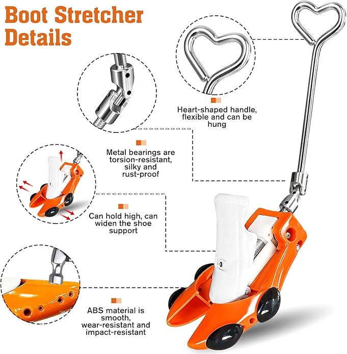Boot Stretchers for Cowboy Boots 2 PCS Shoe Stretcher for Wide Feet Men Shoe Trees Adjustable Length & Width for Men Women