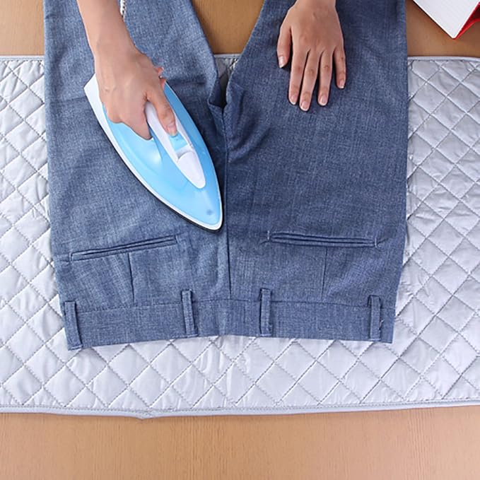 Ironing Blanket Mat Laundry Pad Portable Folding Cotton Ironing Blanket 70 x 100 cm