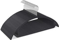 Ergonomic Curved Plastic Hangers 50pack - No Shoulder Bump Design, Non-Slip Grip for Delicate Fabrics, Heavy Duty Clothes Hangers, Holds Up to 11lbs - Ideal for Silk, Coats & Winter Wear(Black)