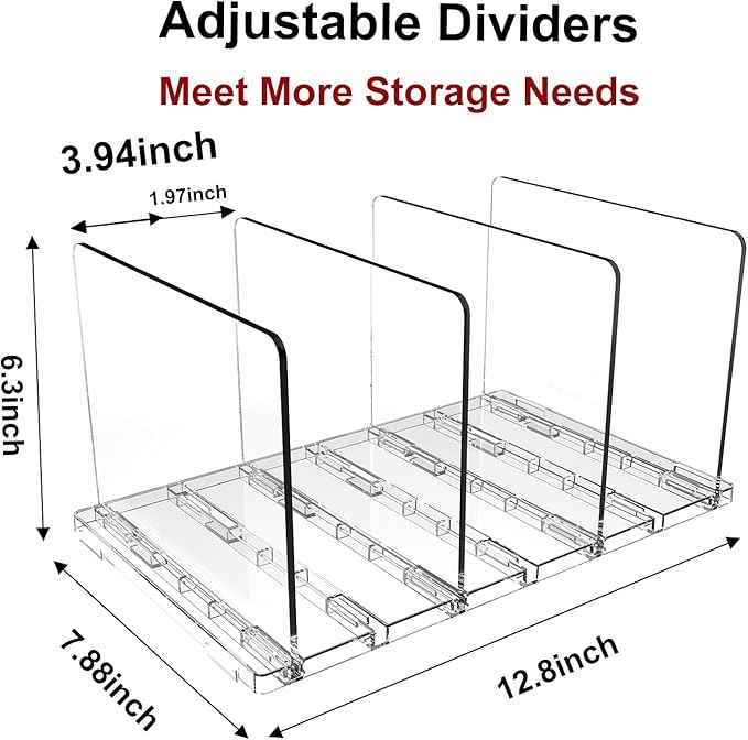 Clear Kids Shoe Rack Holder for Closet Storage Organizer Stackable Shoes Shelf Dividers for Purse Handbag Book File Organizer(2PACK)