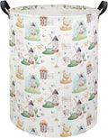 HIYAGON Kids Baby Laundry Basket Boys Baby Laundry Hamper Dirty Clothes Organizer Toy Storage Bin Nursery Hamper for Bedroom Room Decor(Farm)