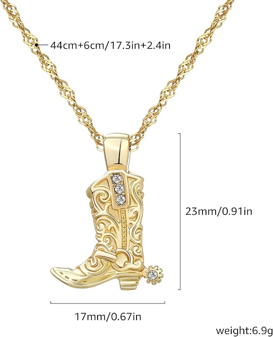 Chunky Gold Necklace for Women Gold Evil Eye Cowboy Pendant Necklace Dainty Paperclip Chain Vintage Luck Amulet Choker Necklaces Celestial Jewelry Gift