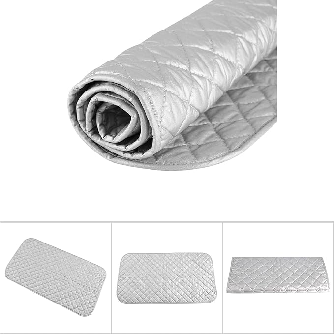 Magnetic Ironing Mat Blanket, Ironing Mat with Silicone Pad Heat Resistant Ironing Blanket Thick Portable Travel Ironing Pad for Home(02)