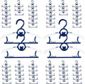 Baby Hangers for Nursery Closet 60 Pack Plastic Kids Clothes Hanger Space Saving Non Slip Extendable Toddler 11-14” Adjustable Hangers Heavy Duty Clothing Infant Hanger Bulk, Deep Blue