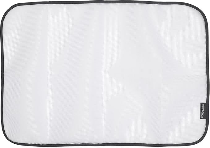 Brabantia Protective Ironing Cloth (15.75 x 23.62) Mesh Sheet to Prevent Steam Iron Shiny Marks on Clothes, Sensitive Fabric Garments