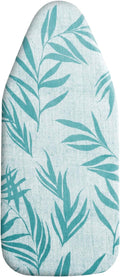 Small Ironing Board Cover Scorch Resistant, Cotton Iron Cover with Padding Heat Reflective Heavy Duty Pad … (Green Leaves, 12.5"x32")