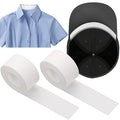 2 Roll Disposable Collar Protector Sweat Pads, Self-adhesive Collar Stays Shirt Collar Protector Comfortable Neck Tapes Collar Sweat Pads Shirt Hat Sweat Liner Against Sweat Stains