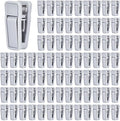 80 Pcs Plastic Baby Hanger Clips Slim-line Finger Clips Set for Clothes Hanger Velvet Hanger (Grey)