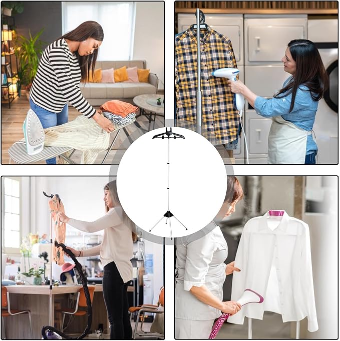 Clothes Steamer Rack - Fabric Steamer Ironing Bracket, Aluminum Alloy Drying Rack | Handheld Garment Steamer Rack, Folding Clothes Drying Rack Steams Machine Accessories Stand for Hotels and Homes