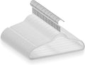 Casafield 50 Ivory Velvet Suit Hangers - Space-Saving Non-Slip Clothes Hanger
