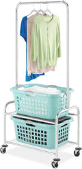 Whitmor Commercial Laundry Butler with Wire Shelf - Chrome