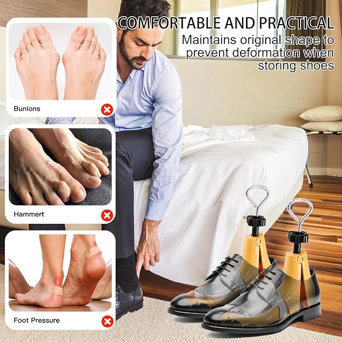 Shoe Stretcher Women Men, Boot Stretcher for Wide Feet, Shoe Tree Adjustable Boot Widener Expander (1 Pcs Not a Pair)