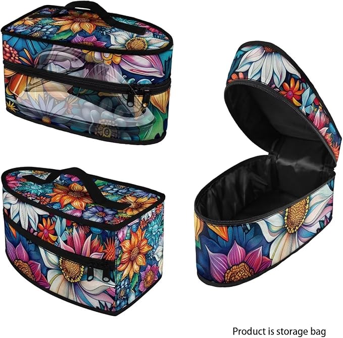 Mandala Iron Storage Case, Lightweight Foldable Steam Iron Case Bag for Women Dustproof & Easy to Carry Irons Carrying Storage Bag