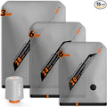 Rechargeable Wireless Pump Travel Storage Bags Set - Portable Space Saver Bags for Travel & Home - Vacuum Compression Packing Seal for Clothes, Blankets, Seasonal Storage 15 Combo set