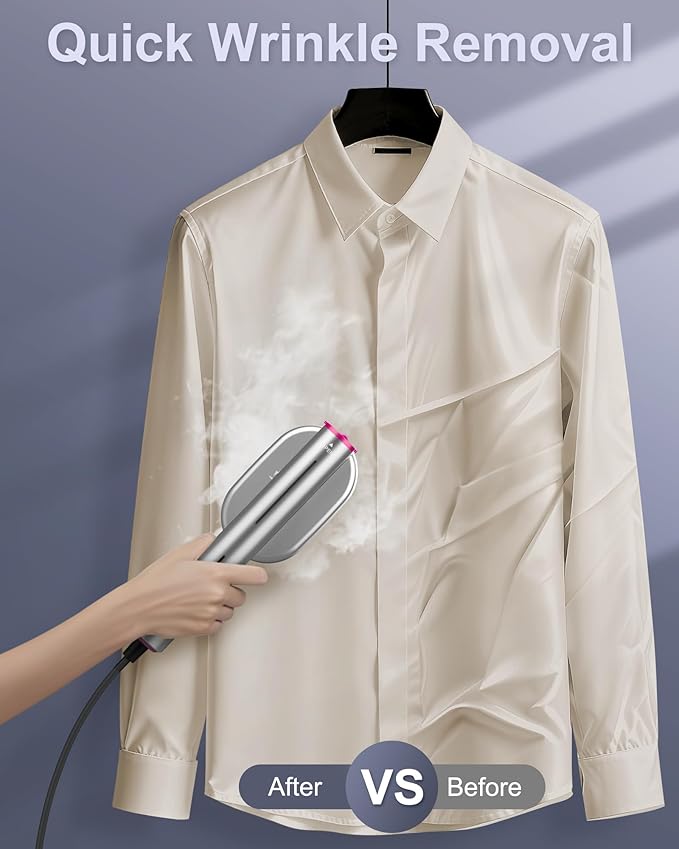 Travel Steamer for Clothes, Portable Handheld Steamer for Clothes, 1200W Strong Power, 15S Fast Heat-up, Strong Penetrating Steam, 2 In 1, 110V-120V