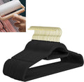 Velvet Hangers,Felt Hangers,Non-Slip Clothes Hanger, Multifunctional Space Saving Clothes Hangers for Wedding Dress & Dress Clothes(Black 1,40pcs)