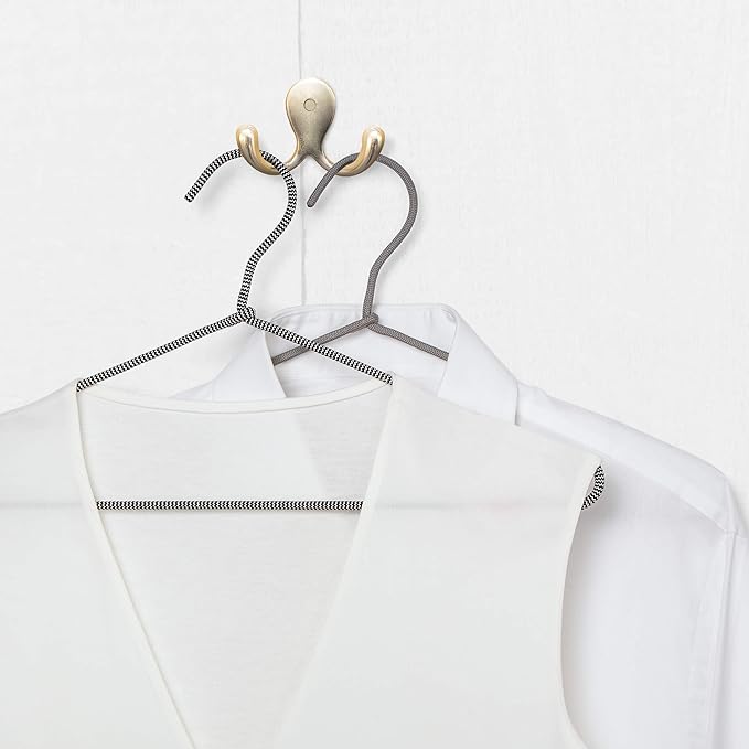 Rayen | Clothes Hangers | Anti-Slips | Pack of 6 Units | Nylon Hangers | 15.9 x 7.6 in