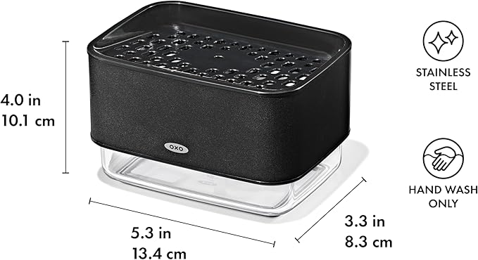 OXO Good Grips Soap Dispensing Sponge Holder - Black