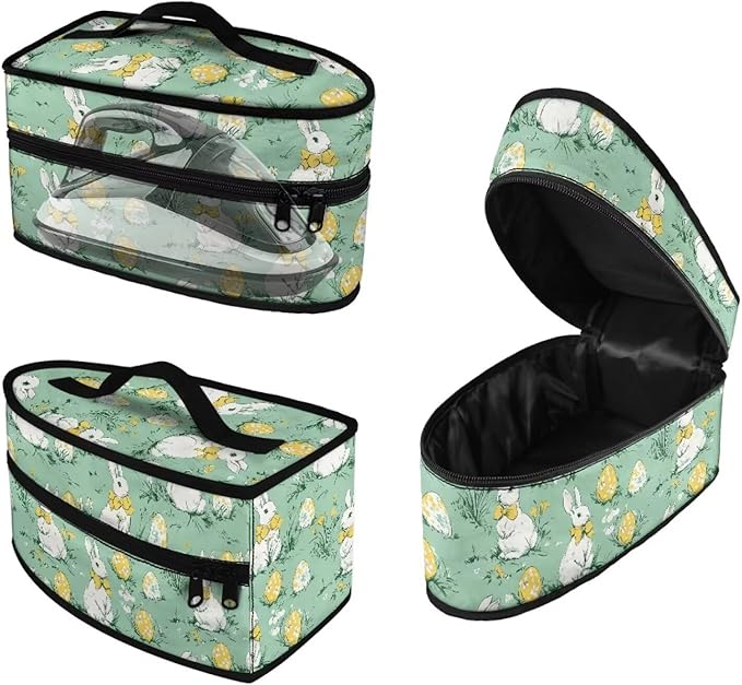 Easter Bunny Eggs Iron Portable Storage Bag for Travel Full Size Irons Tote Bags Compatible with Mini Project Steam Irons Portable Iron Protective Cover