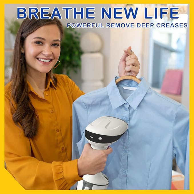 Steamer for Clothes, Quick Heat Up Handheld Garment Steamer, Portable Colthes Fabric Wrinkles Remover, Travel Steamer Iron for Home