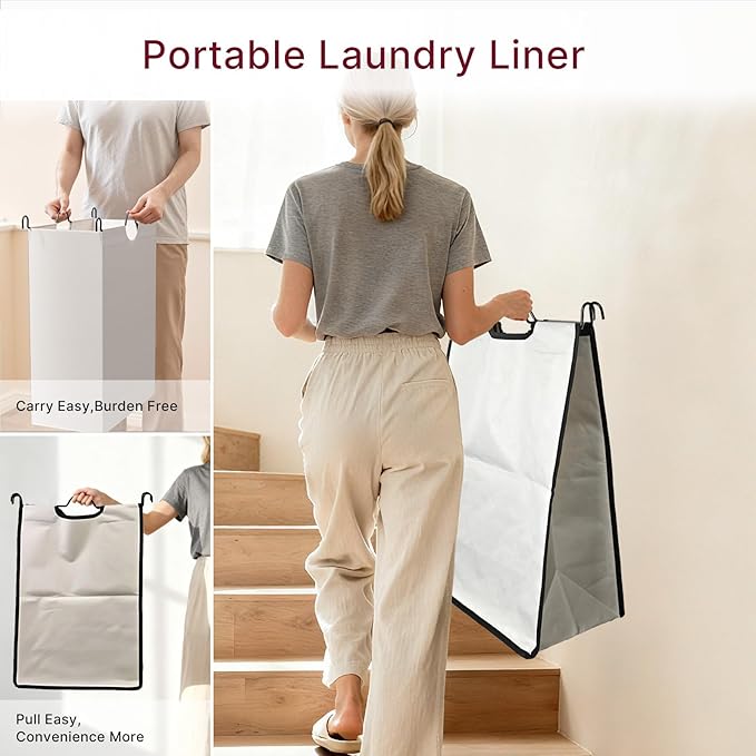4-Compartment Laundry Cart with Lockable Wheels & Lid 180L Large Wheeled Laundry Basket Heavy-Duty Sorting Organizer for Laundry Room (White)