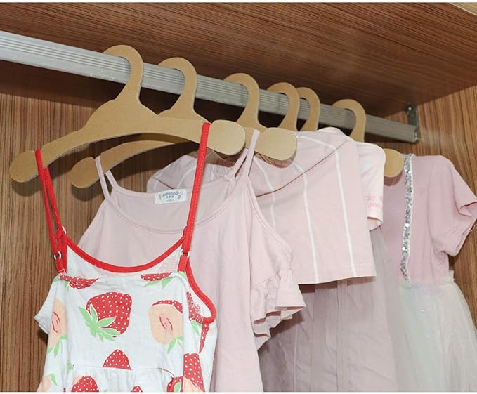 Kocpudu Baby Clothes Hangers, 50 Pack, Slim, Cardboard, Environmentally Friendly, Drying Storage
