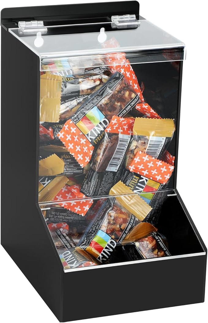 Candy Dispenser Countertop with Lids,Acrylic Laundry Pods Dispenser,Wall Mounted Storage Dispenser for Laundry Room Pantry Office Store