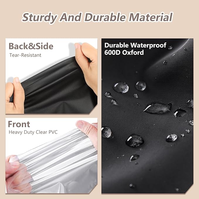 Garment Rack Cover,Storage Shelf & Clothes Rack Cover,600D Heavy Duty Waterproof Clothing Rack Cover with Zipper for Storage Rack,Cover Only 36"W x 14"D x 72"H