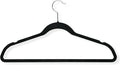 Honey-Can-Do HNG-01884 Thin Non-Slip Velvet Hangers, Black, 50-Pack
