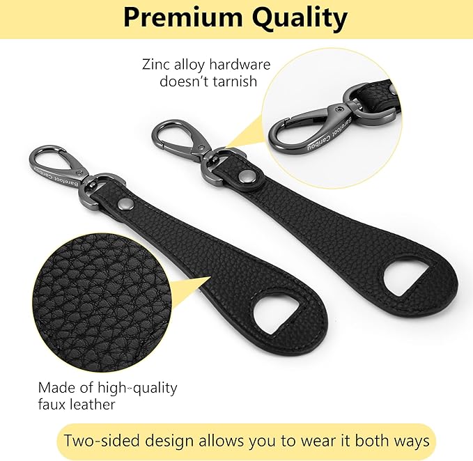 BAREFOOT CARIBOU Hat Clip for Travel, Hands-Free Bag, Backpack, Purse, and Hiking Gear Clip-on Holder Strap for Baseball, Snapback, and Ponytail Caps