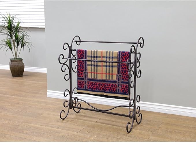 Frenchi Home Furnishing Blanket Rack, 35.5"H, Black