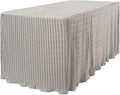 The Folding Table Cloth 6 Foot Silver 30x72x29