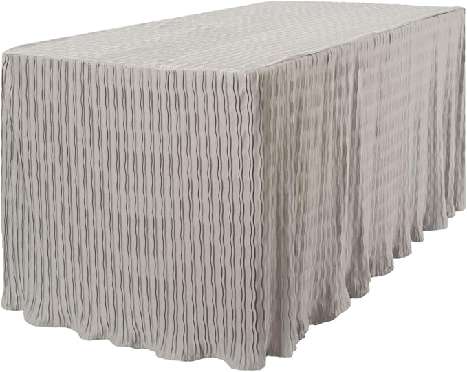 The Folding Table Cloth 6 Foot Silver 30x72x29