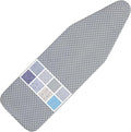 Ironing Board Cover and Pad Standard Size 15 x 54,3 Pairs of Hook and Loop Fastener Straps,Elastic Edges,Cotton Iron Board Cover with Scorch Resistant Thick Padding (Pattern E)