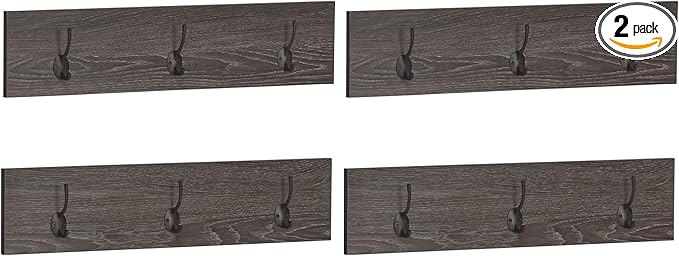 RiverRidge Afton 3-Hook Coat Rack (4 Pack)