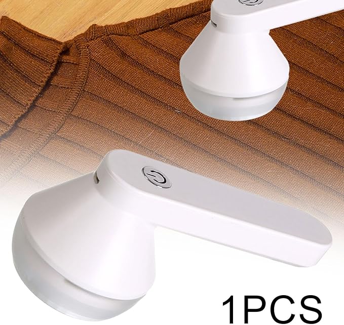 Lint Remover for Fabrics, Pilling Removal Tool for Clothes and Furniture, White