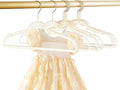 Baby Glitter Hanger 20 Pack,13.97" Kids Toddler Hangers for Closet, Gold Sparkling Plastic Baby Clothes Non-Slip Space Saving Hangers for Dress Up,Large Girl's Gold Hanger