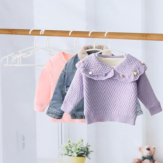 GoodtoU Baby Clothes Hangers, 60pcs Kid Hangers Plastic for Toddler Infant Childrens Small Kids Clothing