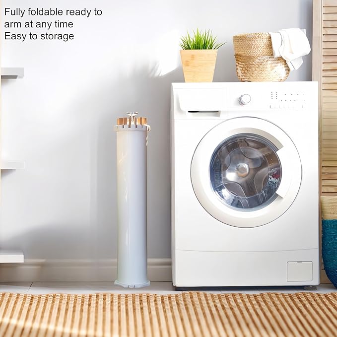 Tripod Clothes Drying Rack, Garment Rack Portable and Foldable Space Saving Laundry Drying Rack - Drying Rack Clothing Floor Folding Balcony Bedroom Household