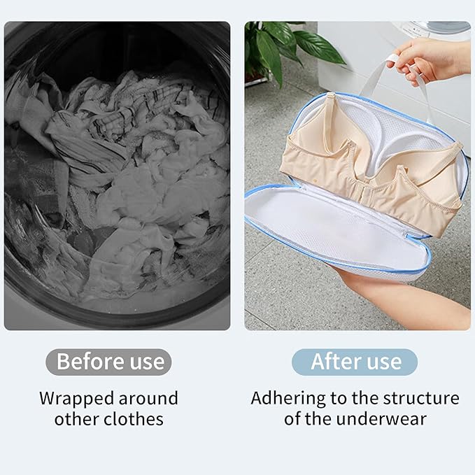 4 Pack Large Bra Washer Laundry Bags for Washing Machine,Mesh Laundry Bags for Bras,Be Suitable For Socks, Underwear, Gentle Wash And Durable Fabric