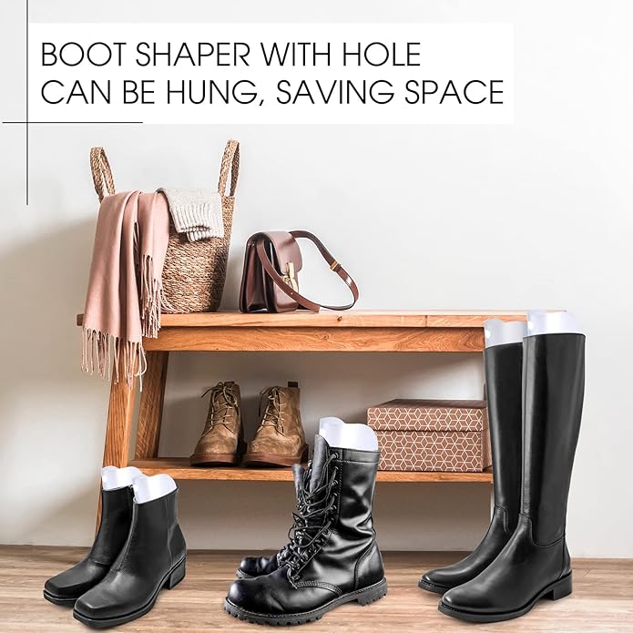 60pcs (30 Pairs) Boot Shaper Inserts Tall Boot Support Reusable Stand Insert Holder for Women Men